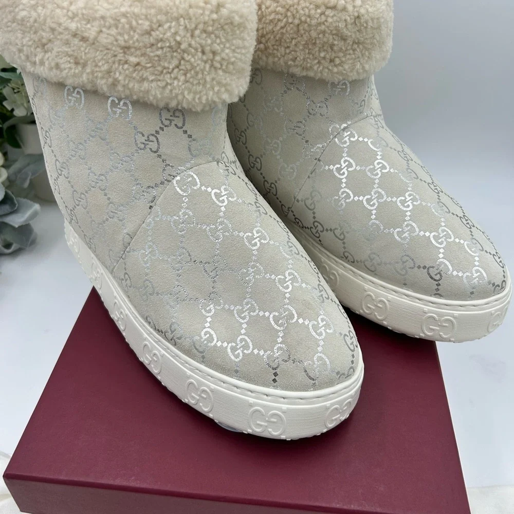 Gucci women's boots with Marino wool lining size 39 made in Italy